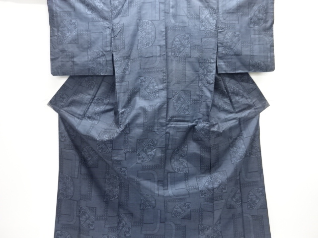 JAPANESE KIMONO / DORO OSHIMA TSUMUGI / WOVEN FLOWER / 7MARUKI